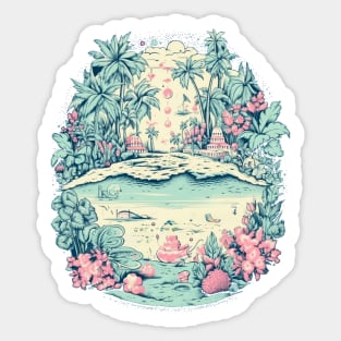 Sun-Kissed Seaside Sticker